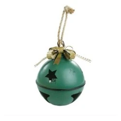 Enfeite Natal Guizo Verde Decorativo 13cm