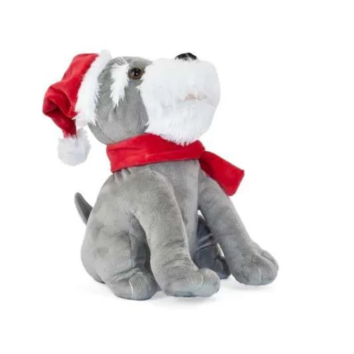 Enfeite Cachorro Noel com Som e Movimento  Cromus Ref. 1111090