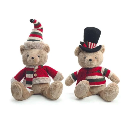 Enfeite Natalino Urso Sentado Cromus  Ref.1004451 (DECOR)