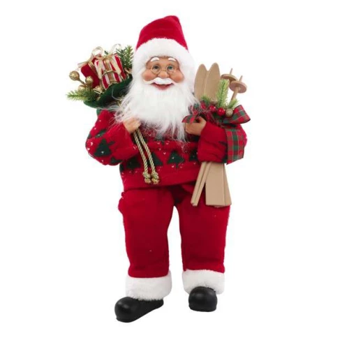 Enfeite de Natal Papai Noel Sentado 45cm  Cromus  Ref. 1059132