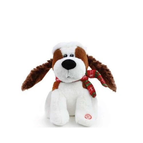 Enfeite de Natal Cachorro com Gorro  Cromus Ref.1040092
