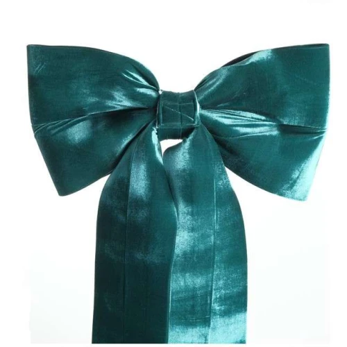 Enfeite de Natal Laço Veludo Cromus Verde GG  Enfeite Natalino Elegante