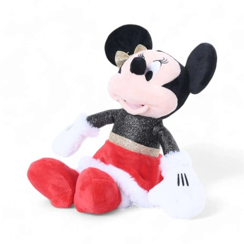 Enfeite de Natal Pelúcia Minnie com Gorro de Natal e Laço 45cm  Cromus (Disney)