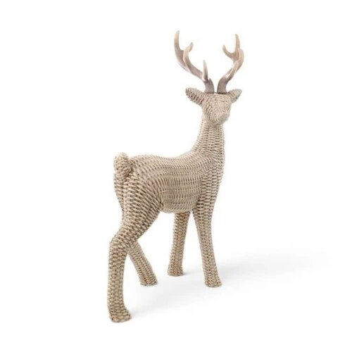 Enfeite de Natal Rena Decorativa em Pé Marrom 46cm
