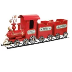 Enfeite de Natal Trem Decorativo Vermelho 29cm - Cromus