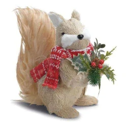 Enfeite de Natal Esquilo com Cachecol Cromus  Ref. 1009799