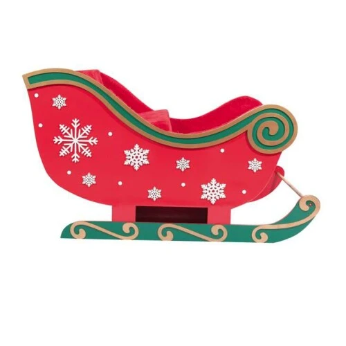 Enfeite de Natal Treno Natalino Grande em Madeira com  1 Lugar  77x180cm