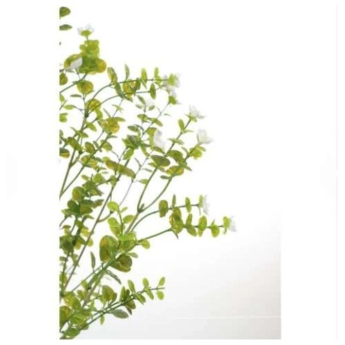 Enfeite de Páscoa Buque Mini Flores Branca 56,5cm Cromus