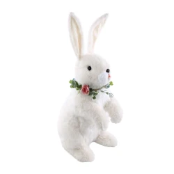 Enfeite de Páscoa Coelho Branco de Colar 56cm  Cromus