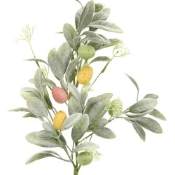 Enfeite de Páscoa Folhagem com Ovos Colorido 70cm  Cromus