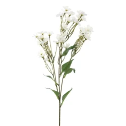 Enfeite de Páscoa Haste Flores Brancas 70cm  Cromus