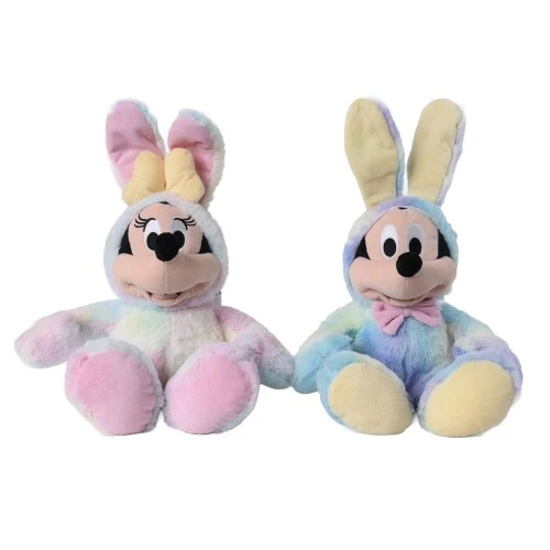 Enfeite de Páscoa Mickey e Minnie Pelúcia  Cromus