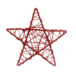 Enfeite de natal Ref 1300 Estrela Vermelha Dokchi