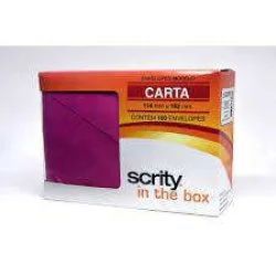 Envelope Pink 114X162 Carta c/100 - Scrity