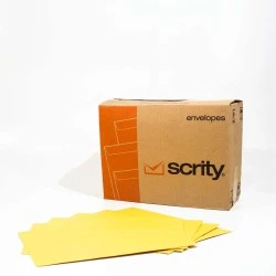 Envelope Scrity com 250 Saco Ouro 240X340