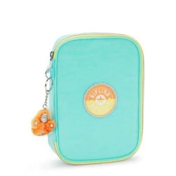 Estojo Kipling 100 Pens Popp Aqua Original  Espaçoso, Versátil e Estiloso