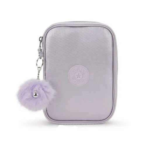 Estojo 100 Pens Lilas Metalic - Kipling