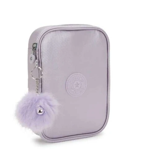 Estojo 100 Pens Lilas Metalic - Kipling