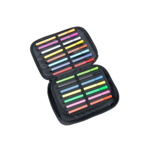 Estojo 100 Pens Preto - Onbongo