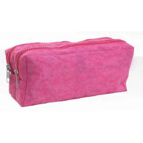 Estojo Duplo Feminino Amassado Pink - Obi