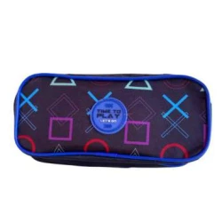 Estojo Duplo Soccer Balls Preto - Vini Forte