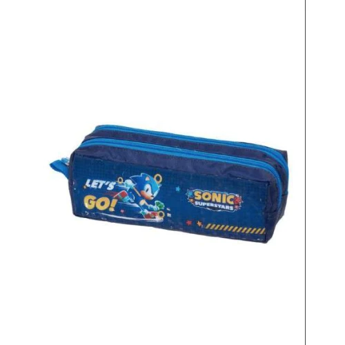 Estojo Duplo Sonic Azul - Pacific Estojo Duplo Sonic Azul - Pacific