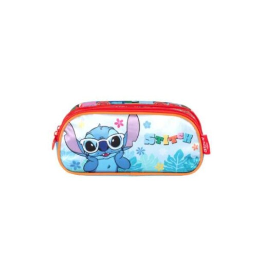 Estojo Duplo Stitch Azul - Luxcel Estojo Duplo Stitch Azul - Luxcel