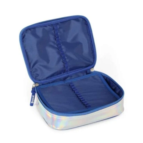 Estojo Necesser Stitch Prata - Luxcel