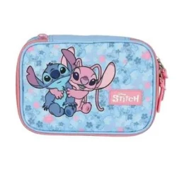 Estojo Necesser Stitch azul - Luxcel