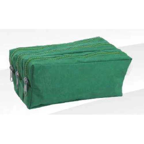 Estojo Triplo Amassado Verde - Obi