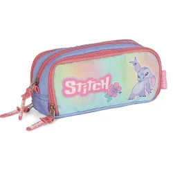 Estojo Triplo Stitch rosa - Luxcel