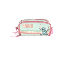 Estojo Triplo Stitch verde - Luxcel