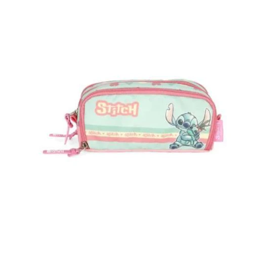 Estojo Triplo Stitch verde - Luxcel