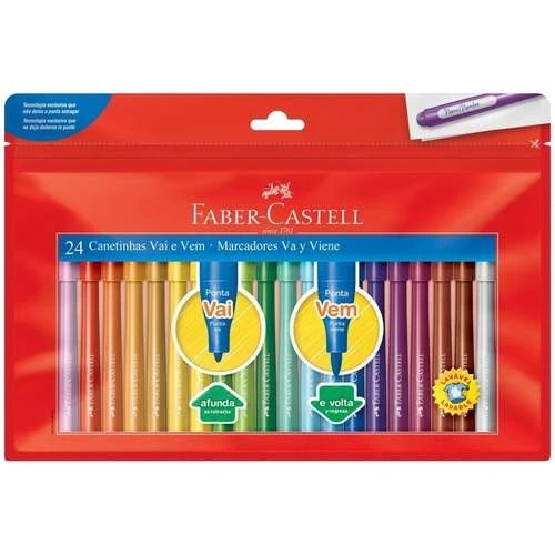 Estojo de Canetinhas 24 Cores Faber Castell