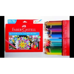 Estojo de Lápis de Cor 60 Cores Faber Castell