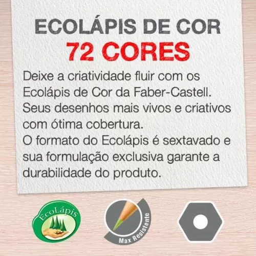 Estojo de Lápis de Cor 72 Cores - Faber Castell