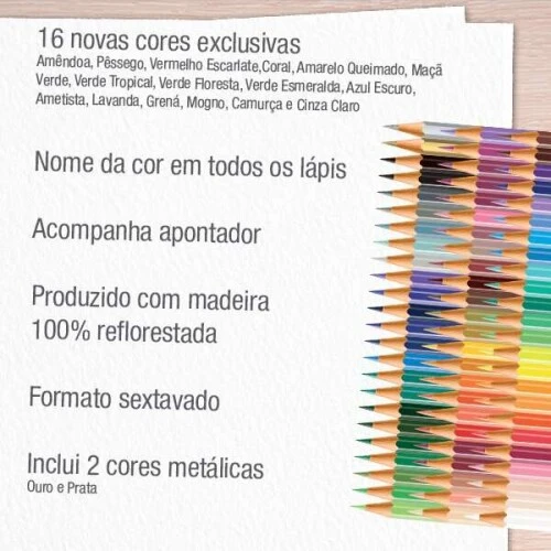 Estojo de Lápis de Cor 72 Cores - Faber Castell