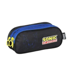 Estojo triplo luxcel sonic preto - Luxcel