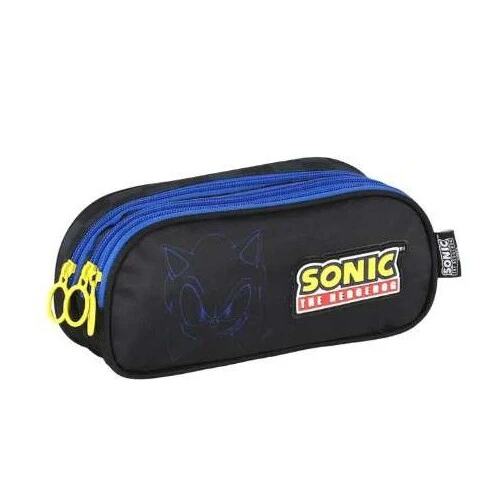 Estojo triplo luxcel sonic preto - Luxcel