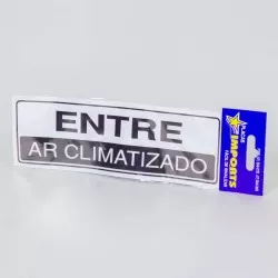 Etiqueta Adesiva Entre Ar Climatizado S-257