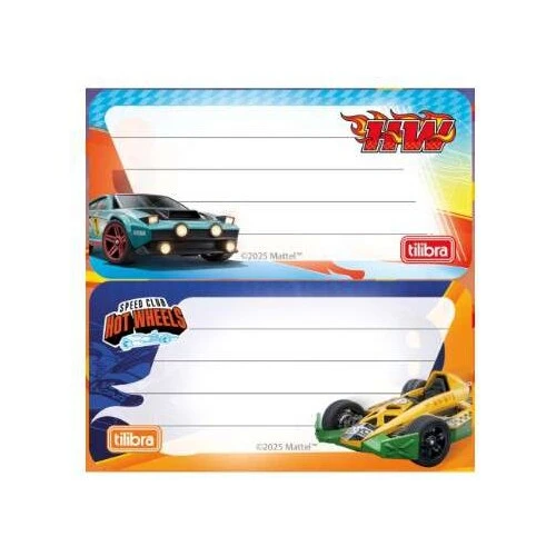 Etiqueta Escolar Hotwhels - Tilibra Etiqueta Escolar Hotwhels - Tilibra