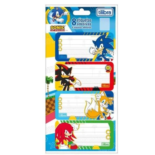 Etiqueta Escolar Sonic - Tilibra Etiqueta Escolar Sonic - Tilibra