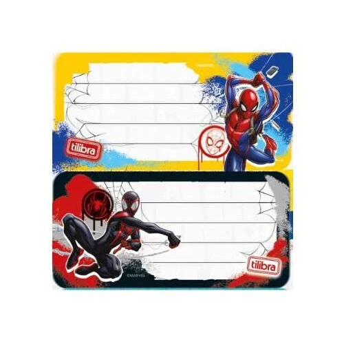 Etiqueta Escolar Spiderman - Tilibra