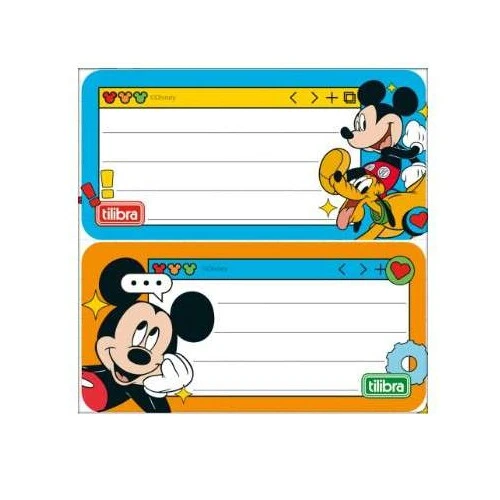 Etiqueta Escolar mickey Mouse - Tilibra Etiqueta Escolar mickey Mouse - Tilibra