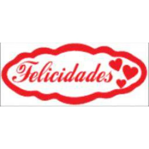 Etiqueta para Presente Felicidades