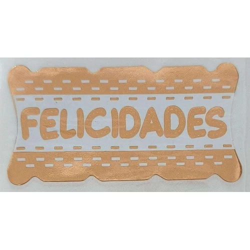 Etiqueta para Presente Felicidades