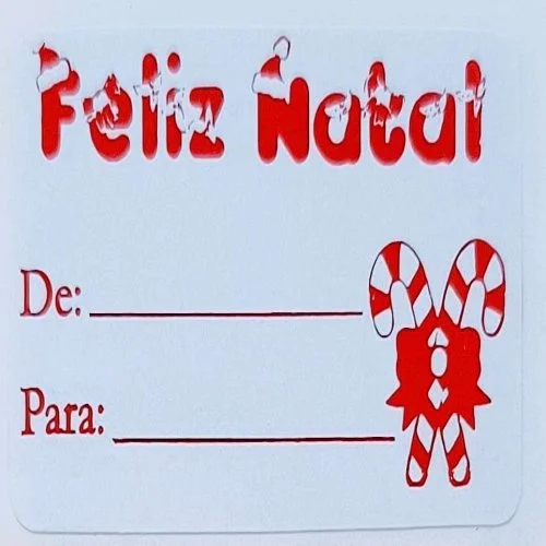 Etiqueta para Presente Natal De: Para: - Leigil