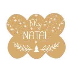 Etiqueta para Presente Natal Feliz Natal - Leigil