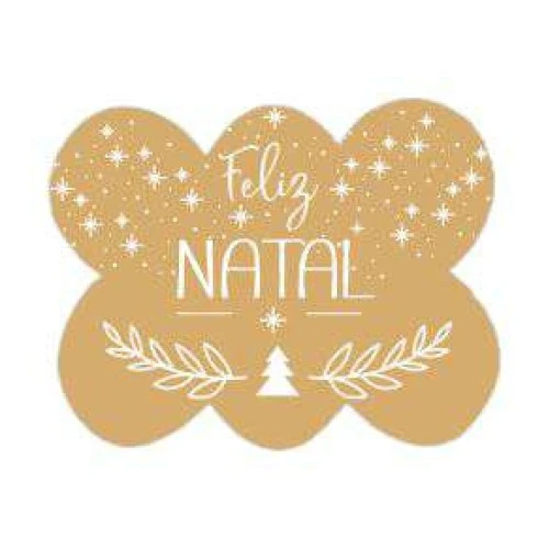 Etiqueta para Presente Natal Feliz Natal - Leigil