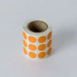 Etiquetas de Bolinha Laranja Leigil